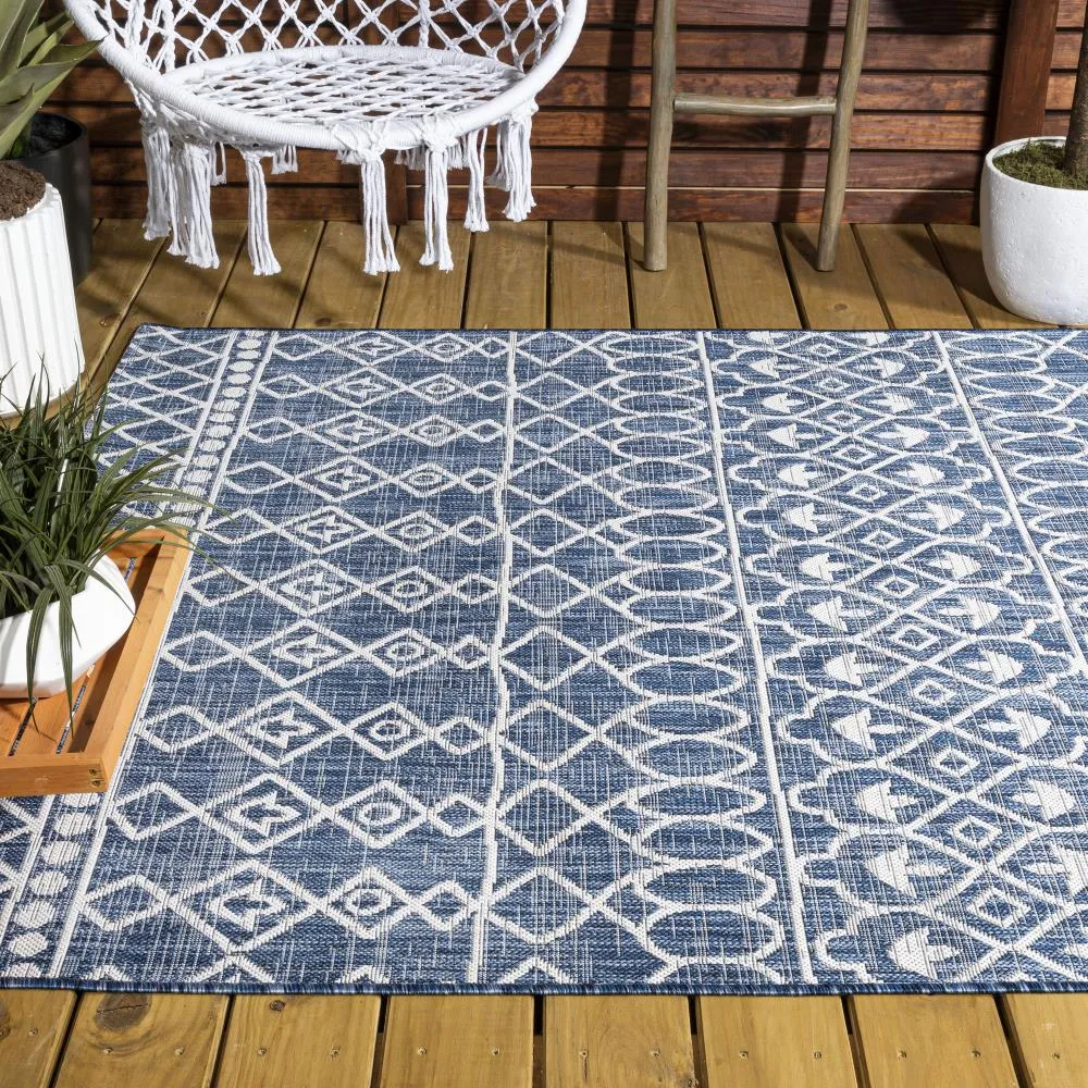 Guarda Kafel Tribal Bohemian Indoor/Outdoor Area Rug