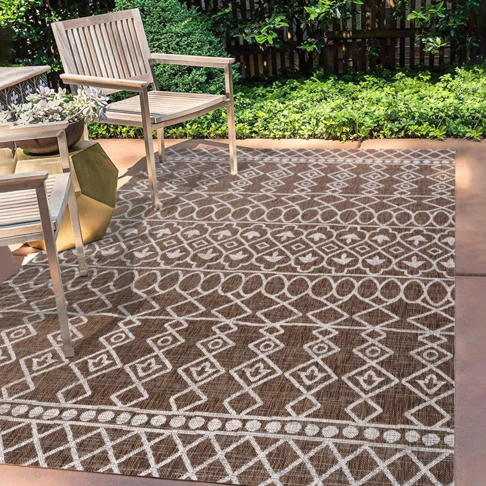 Guarda Kafel Tribal Bohemian Indoor/Outdoor Area Rug