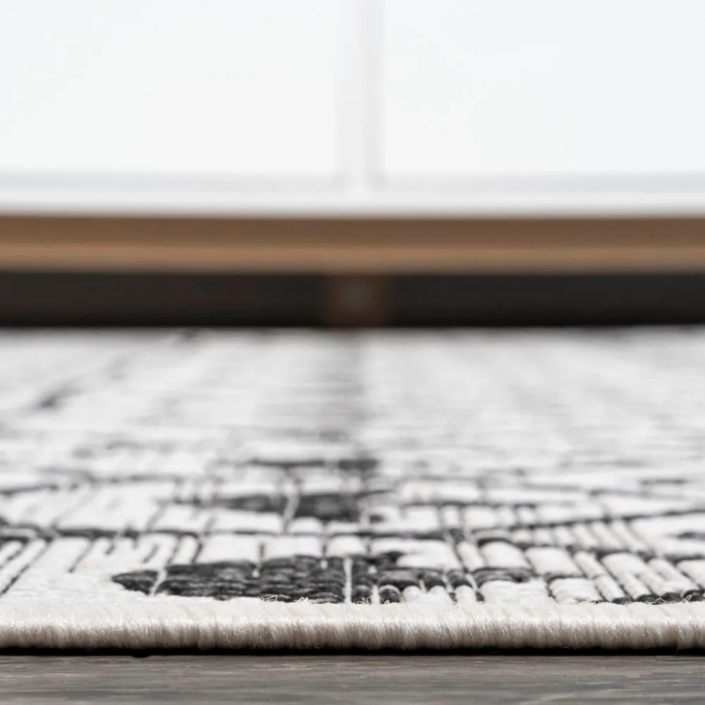 Guarda Kafel Tribal Bohemian Indoor/Outdoor Area Rug