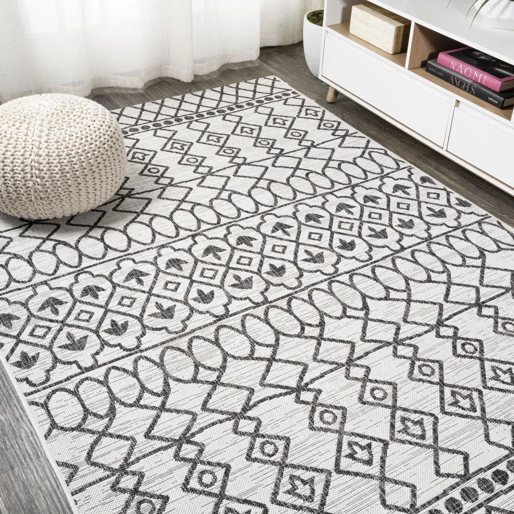 Guarda Kafel Tribal Bohemian Indoor/Outdoor Area Rug