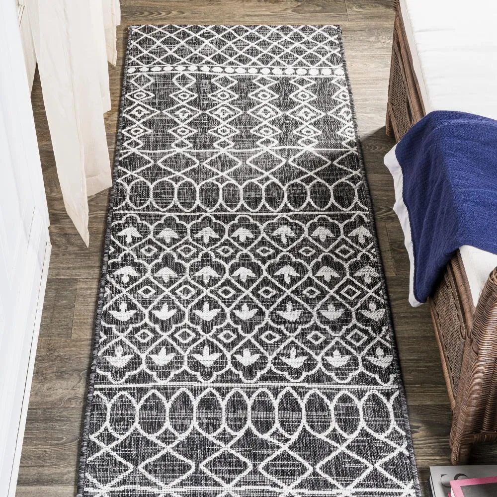 Guarda Kafel Tribal Bohemian Indoor/Outdoor Area Rug