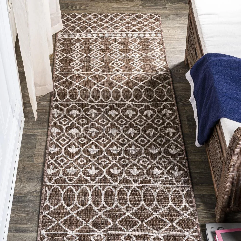 Guarda Kafel Tribal Bohemian Indoor/Outdoor Area Rug