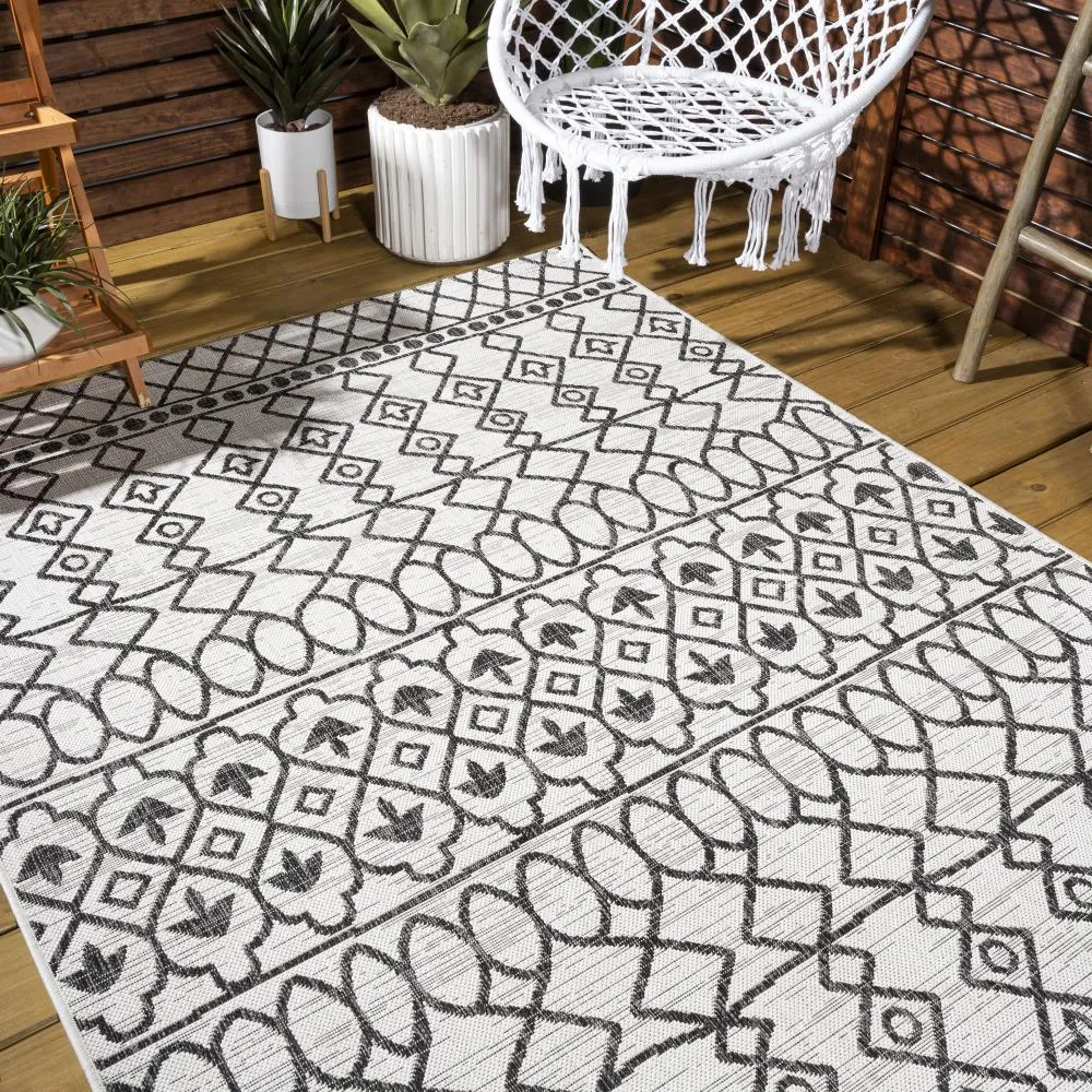 Guarda Kafel Tribal Bohemian Indoor/Outdoor Area Rug