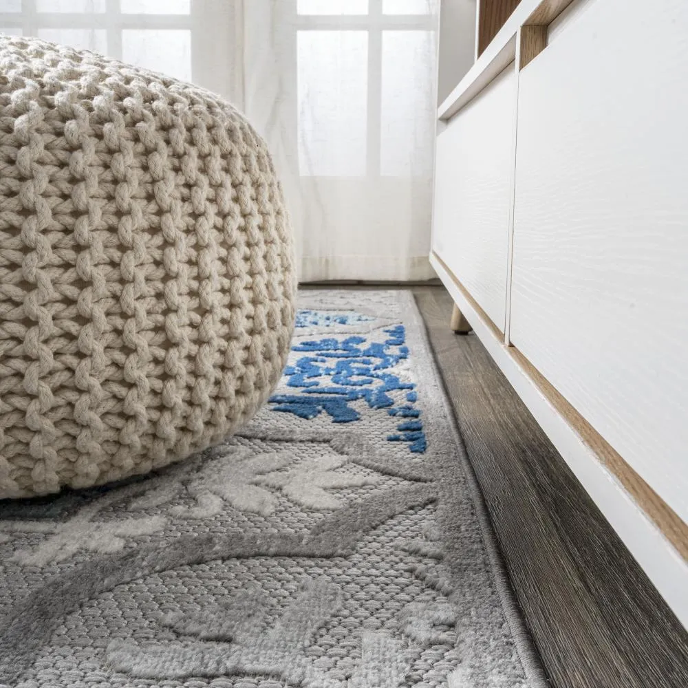 Hamilton Cassis Ornate Ogee Trellis Area Rug