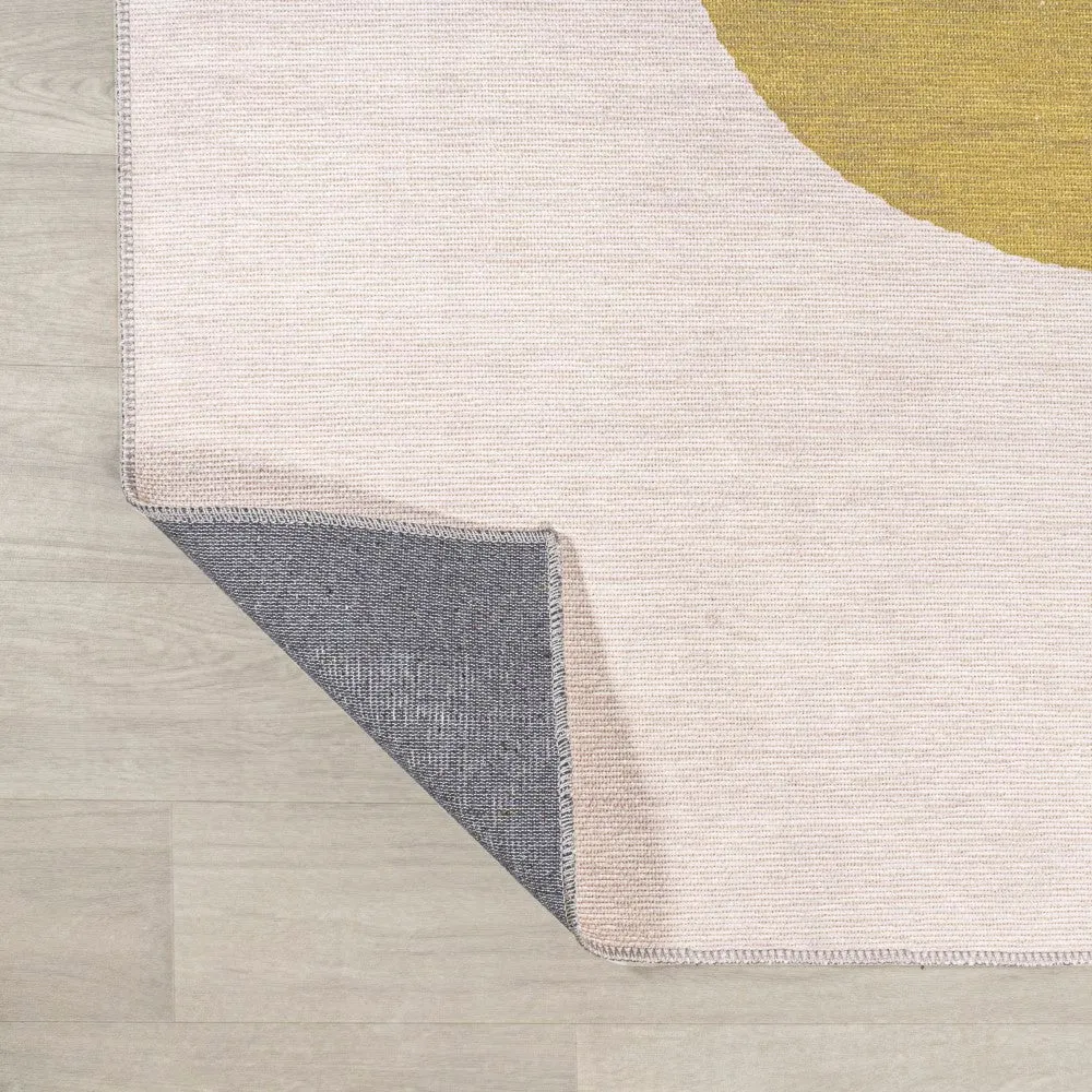 Harley Minimalist Geometric Machine-washable Area Rug