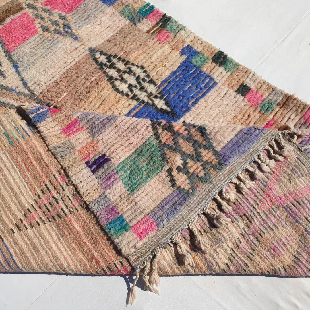 Harrda - Vintage Moroccan Rug 6x9 | Berber Authentic Handmade Wool Carpet | 6'30x9'64 Ft | 192x294 cm