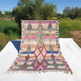 Harrda - Vintage Moroccan Rug 6x9 | Berber Authentic Handmade Wool Carpet | 6'30x9'64 Ft | 192x294 cm