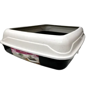 Here Kitty Deluxe Litter Pan With Removable Rim