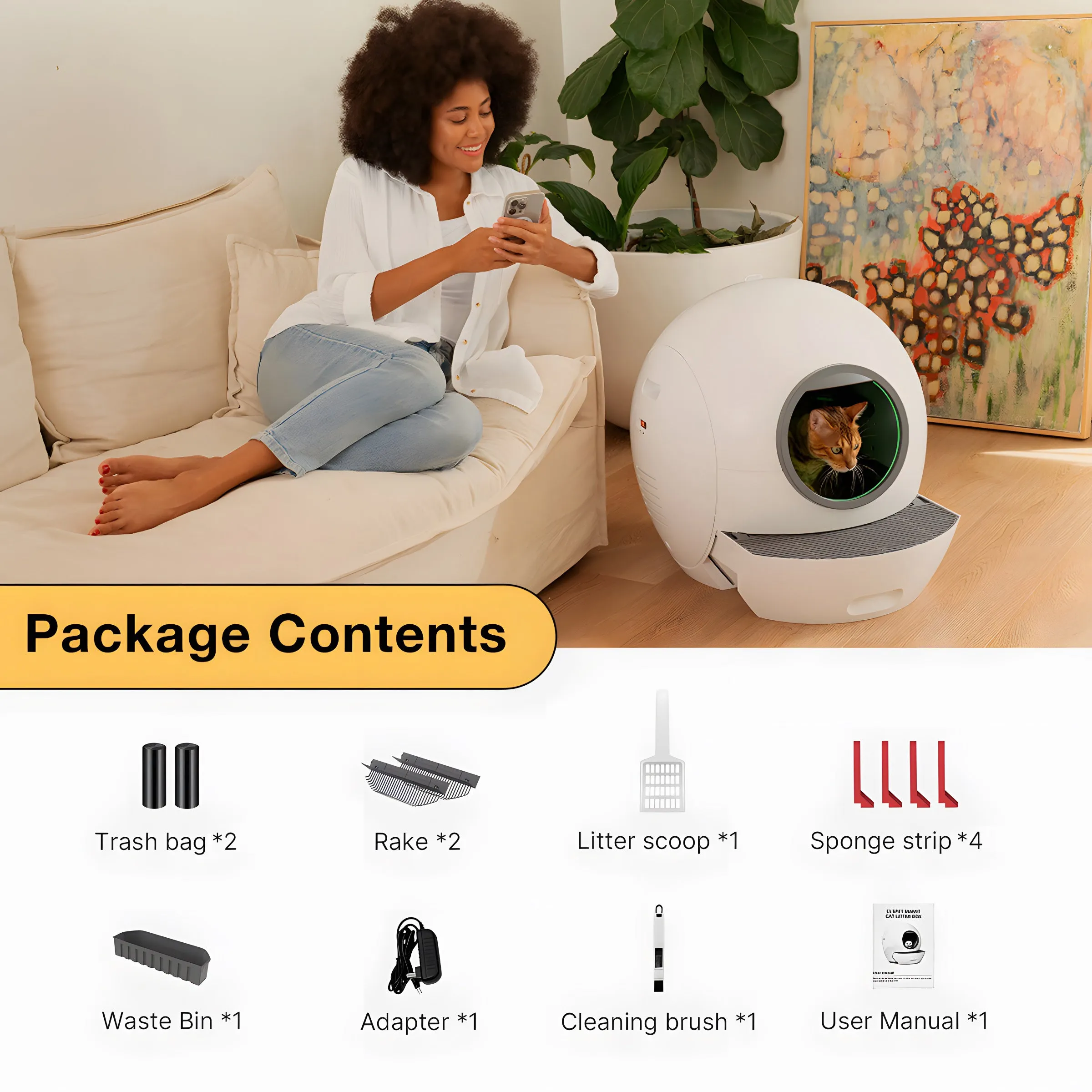 [Holiday Exclusive] Els Pet Spaceship Automatic Litter Box