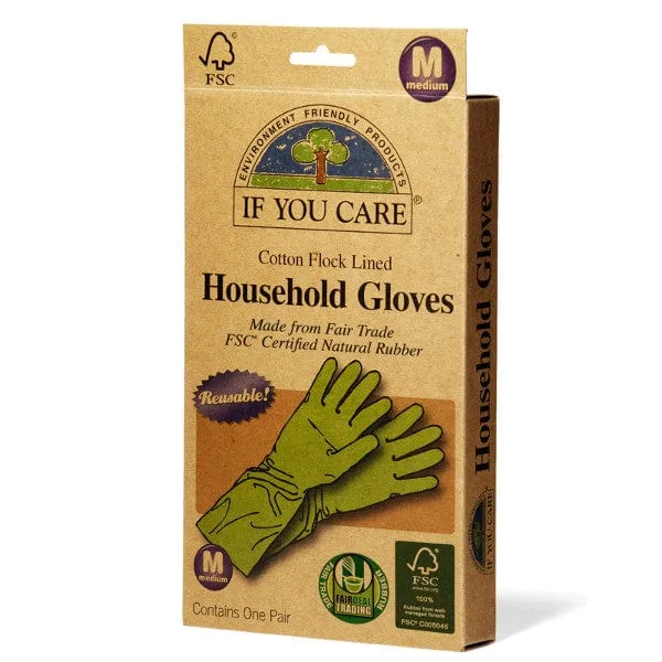 If You Care Reusable Fsc Certifed Rubber Gloves - Medium