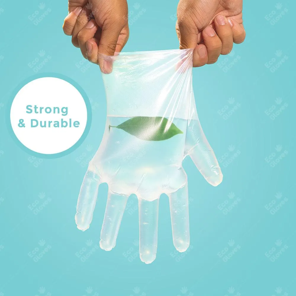 Individually Wrapped Single Packet Compostable Disposable Gloves (1 Pair)