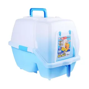 Iris Cat Toilet/Hood Litter Box SSN530 (Blue)