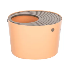 Iris Top Entry Cat Litter Box With Scoop (Orange)