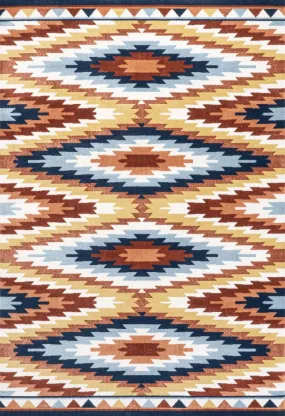 Jaali Diamond Kilim Geometric Area Rug