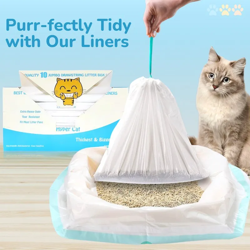 Jumbo Cat Litter Box Liners 10