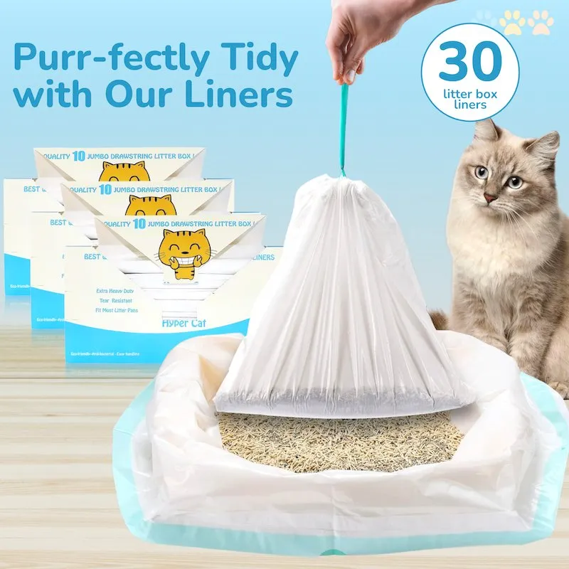 Jumbo Cat Litter Box Liners 30
