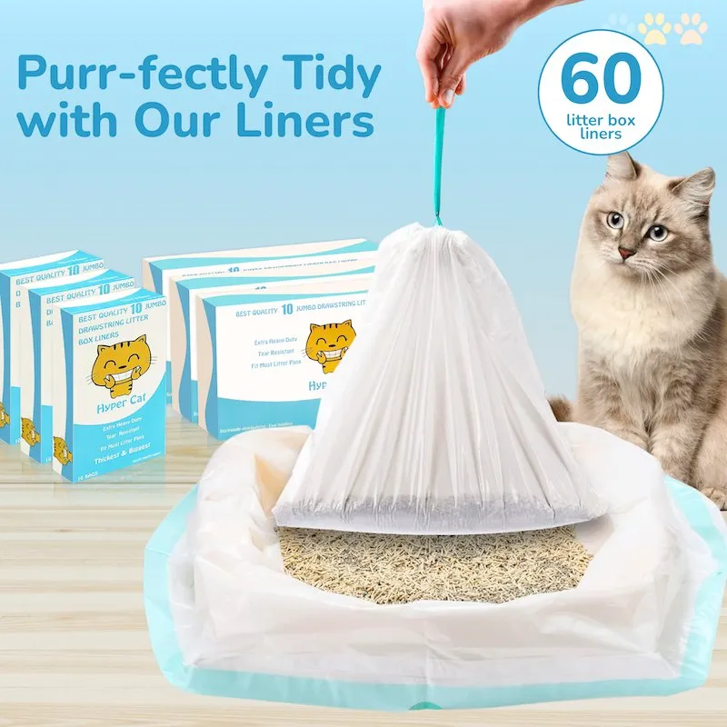 Jumbo Cat Litter Box Liners 60
