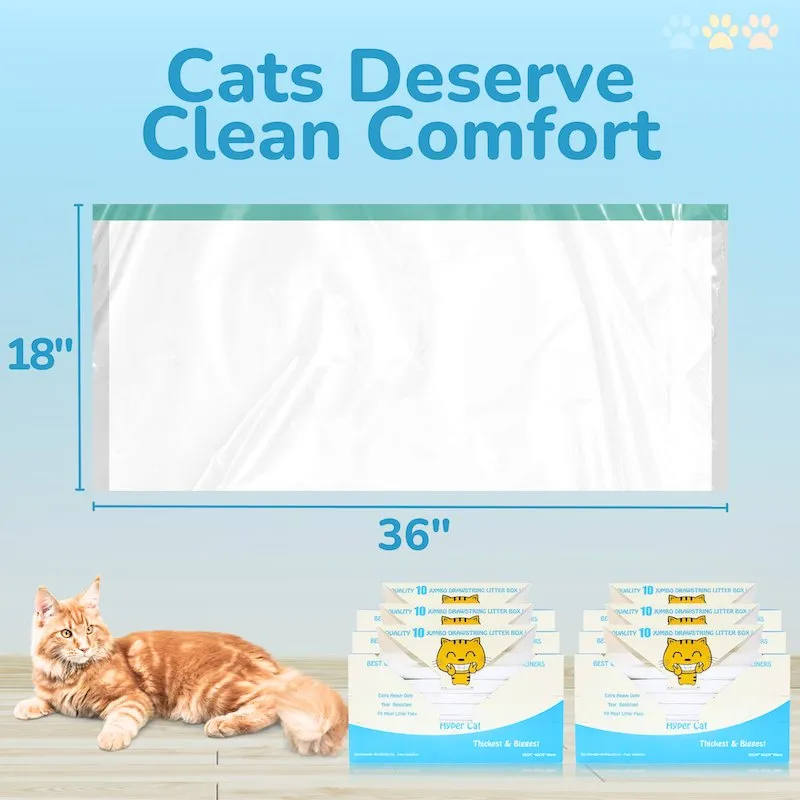 Jumbo Cat Litter Box Liners 60