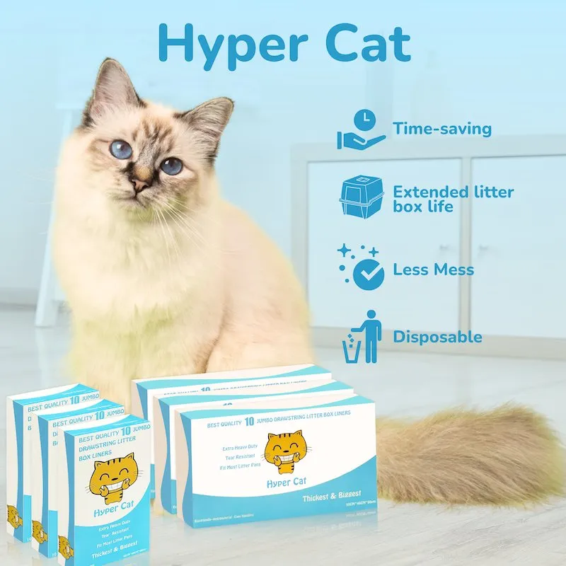 Jumbo Cat Litter Box Liners 60