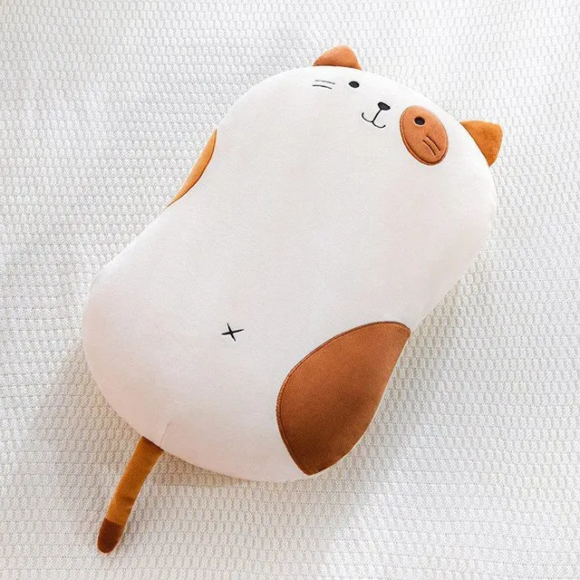 Kawaii Cartoon Cat Plush Pillow 55*35CM