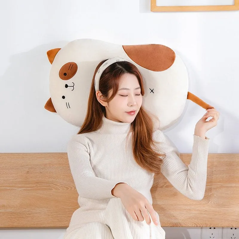 Kawaii Cartoon Cat Plush Pillow 55*35CM