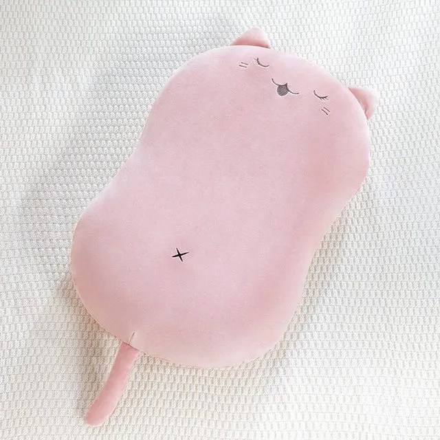 Kawaii Cartoon Cat Plush Pillow 55*35CM