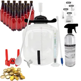 KegLand FermZilla Home Brew Starter Kit - Plastic Bottles Basic Pack