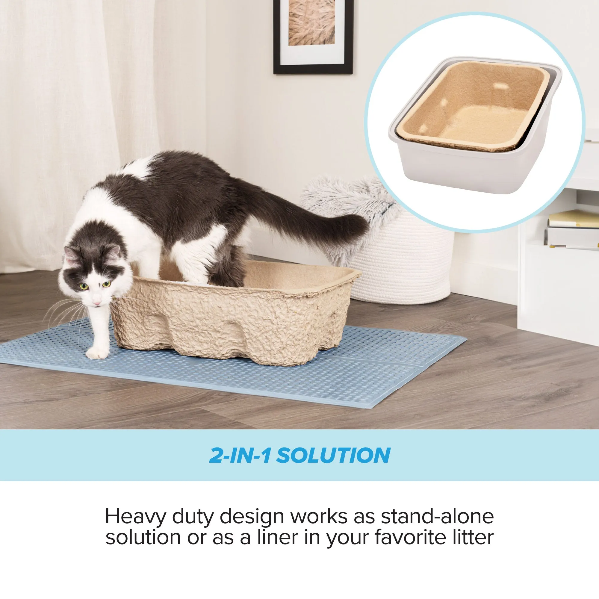 Kitty Sift Deluxe Disposable Litter Box, Jumbo, 2-Pack