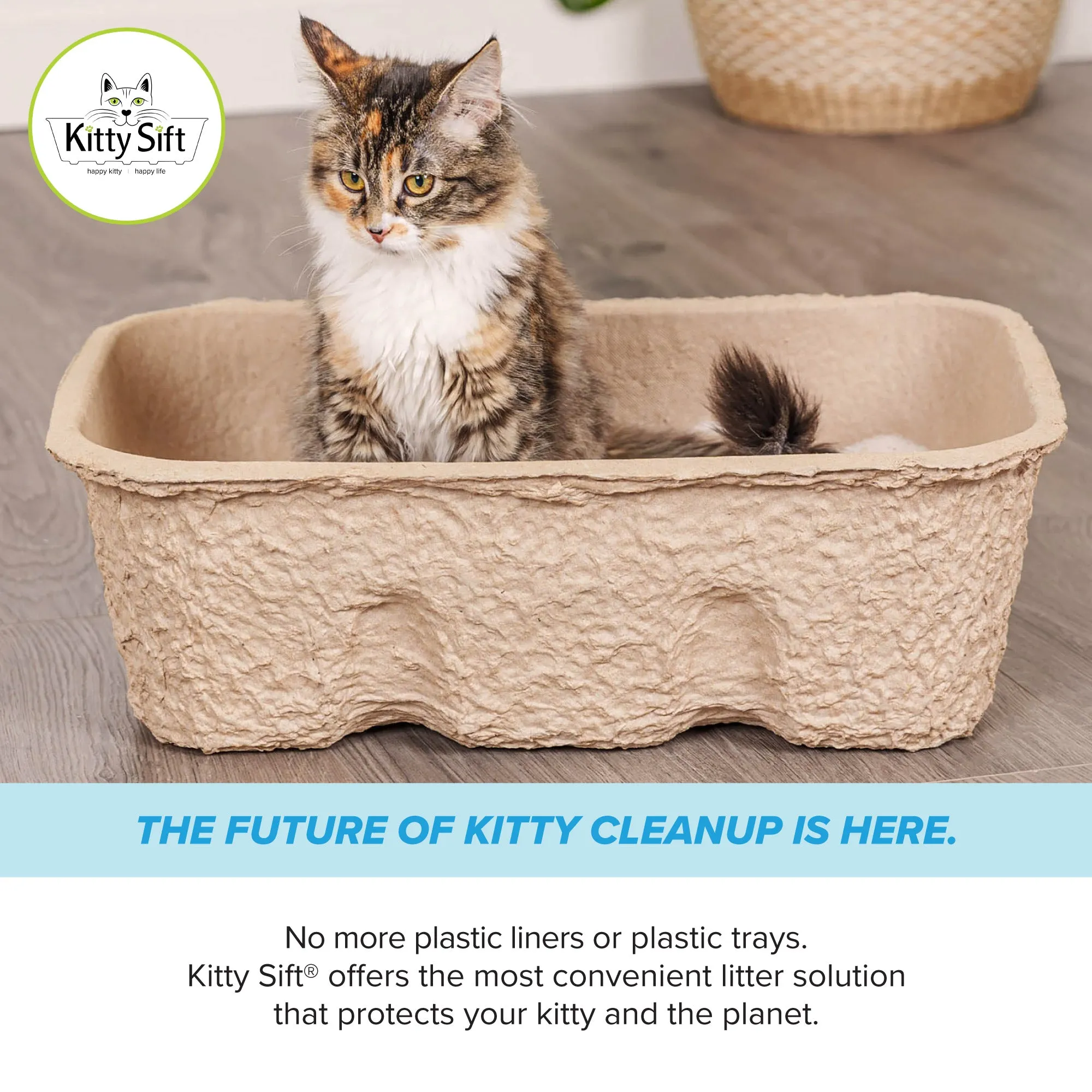 Kitty Sift Deluxe Disposable Litter Box, Jumbo, 2-Pack