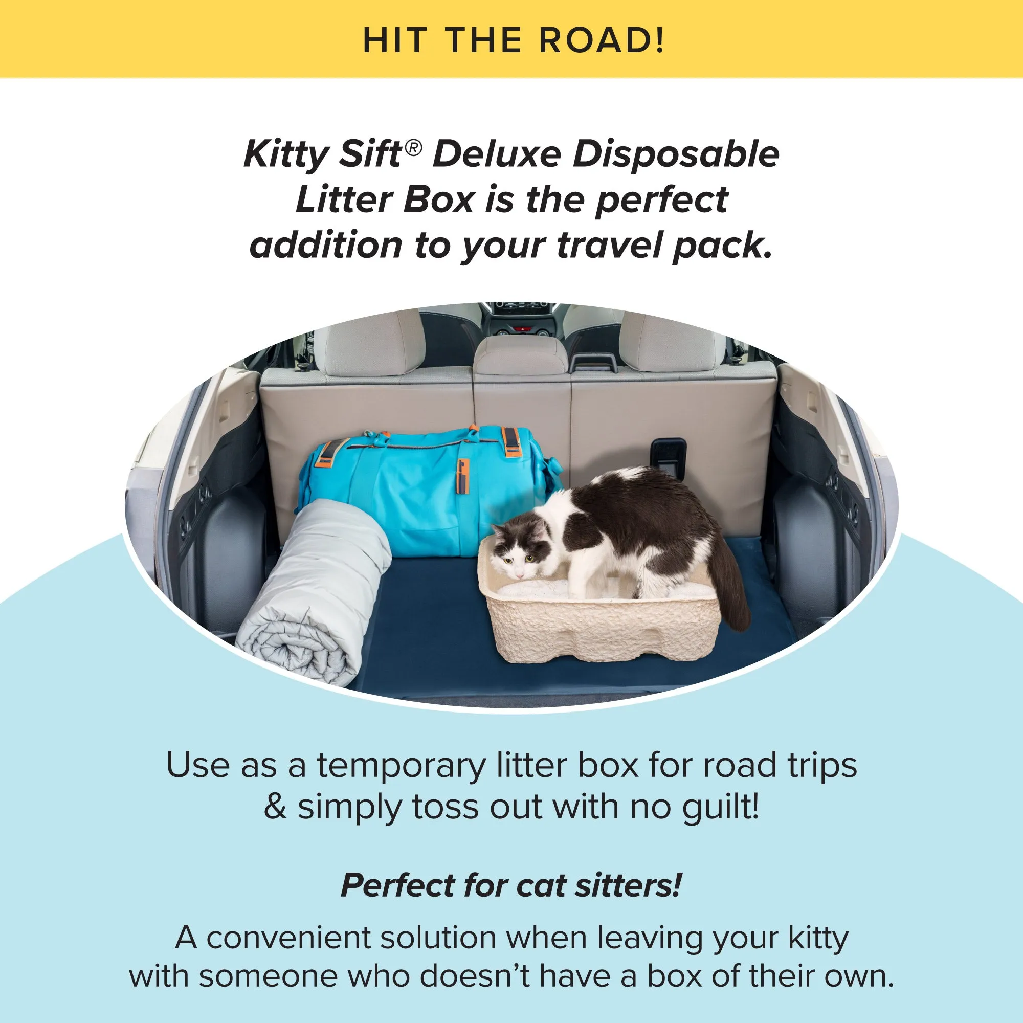 Kitty Sift Deluxe Disposable Litter Box, Jumbo, 2-Pack