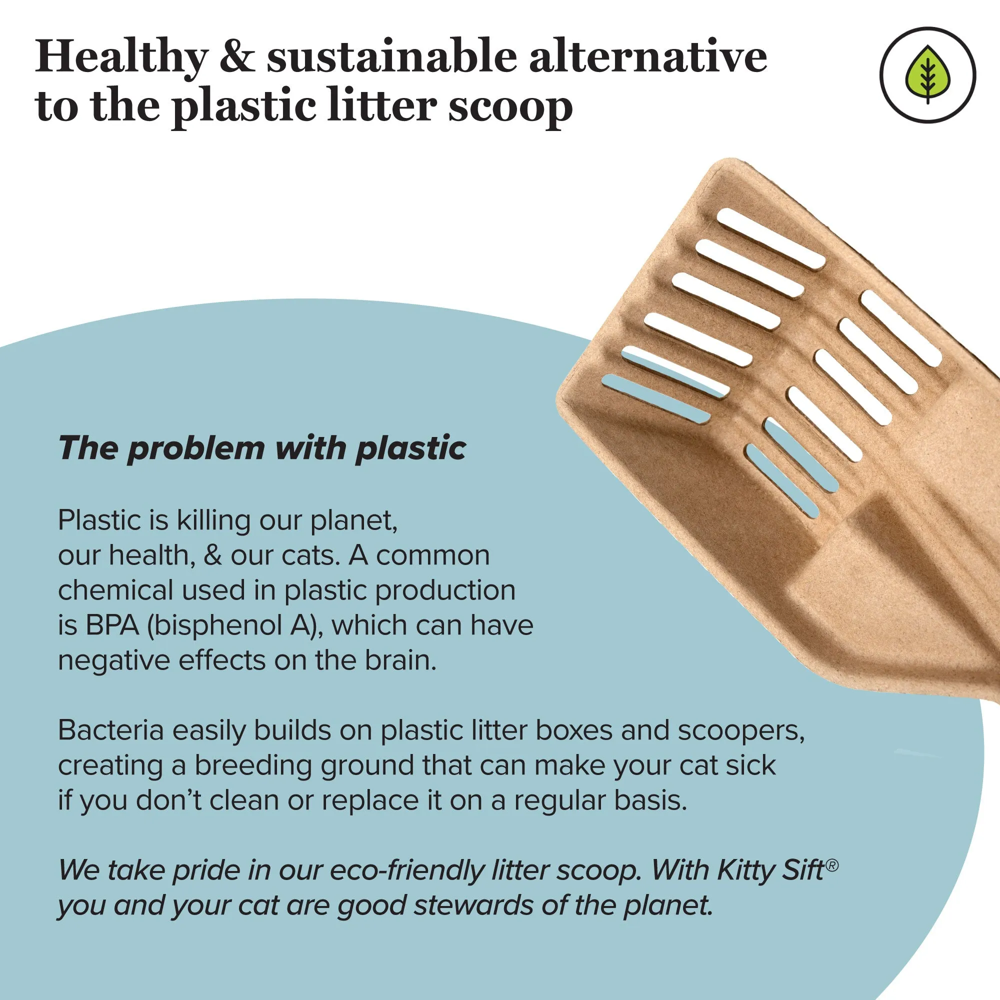 Kitty Sift Eco-Friendly Disposable Litter Scoop