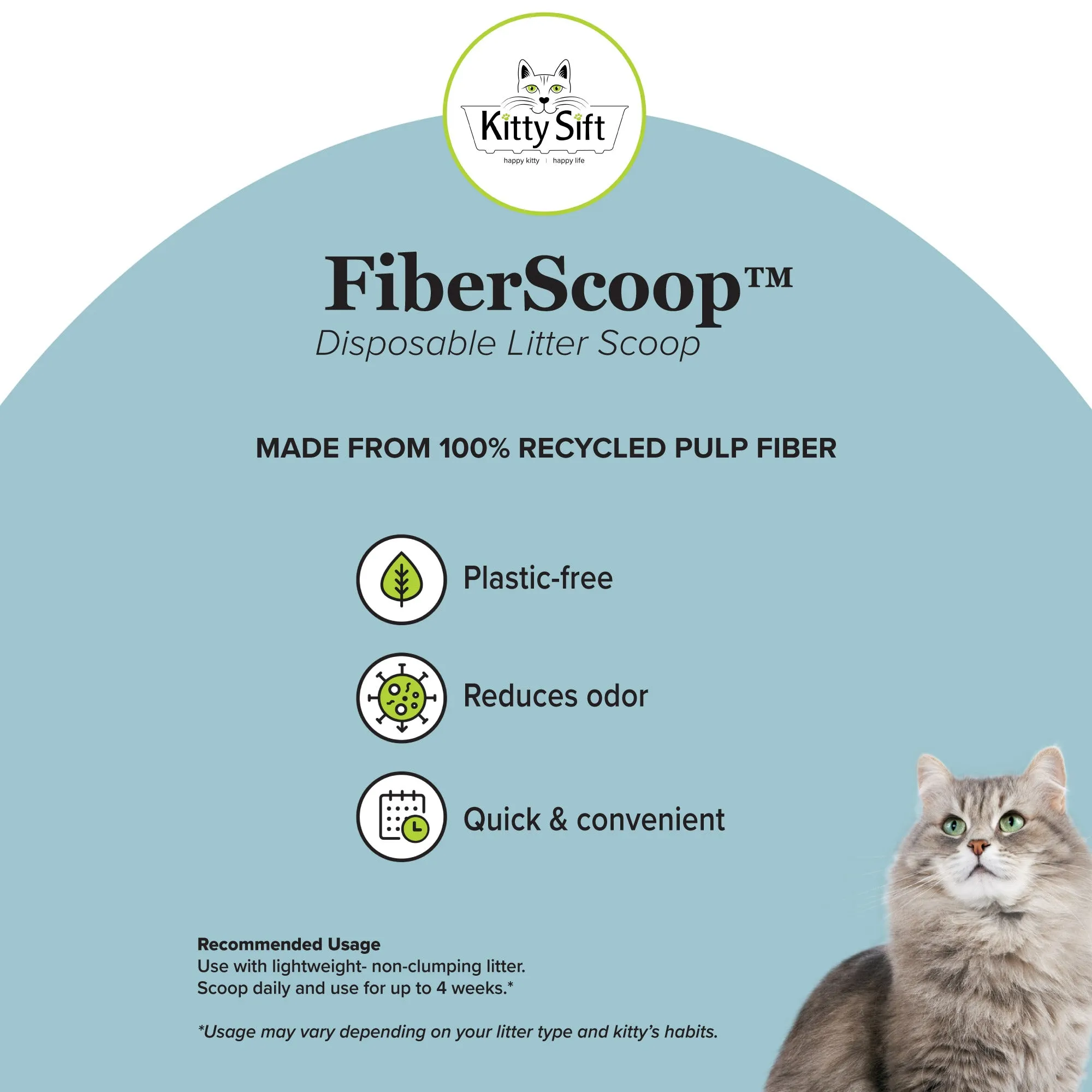 Kitty Sift Eco-Friendly Disposable Litter Scoop