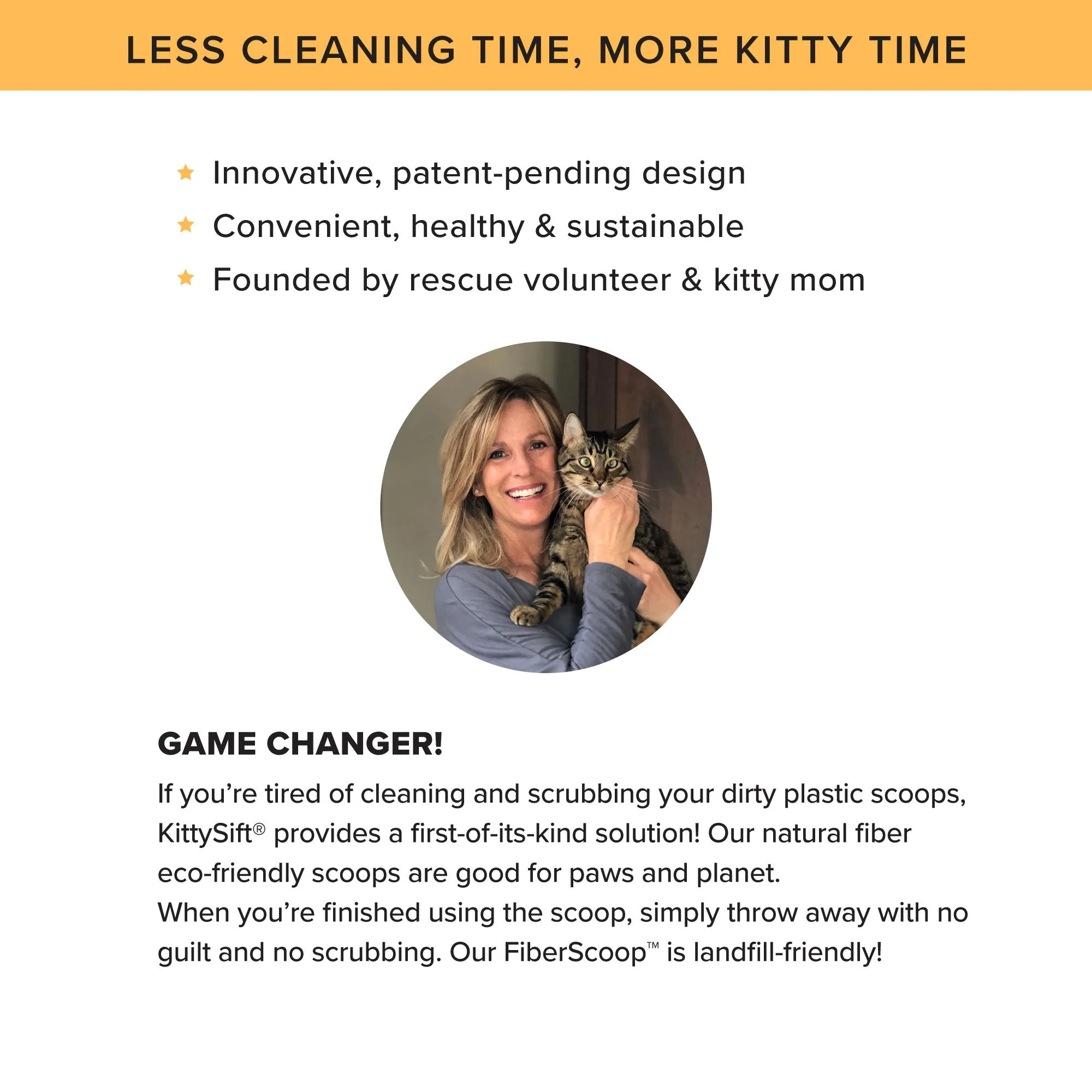 Kitty Sift Eco-Friendly Disposable Litter Scoop