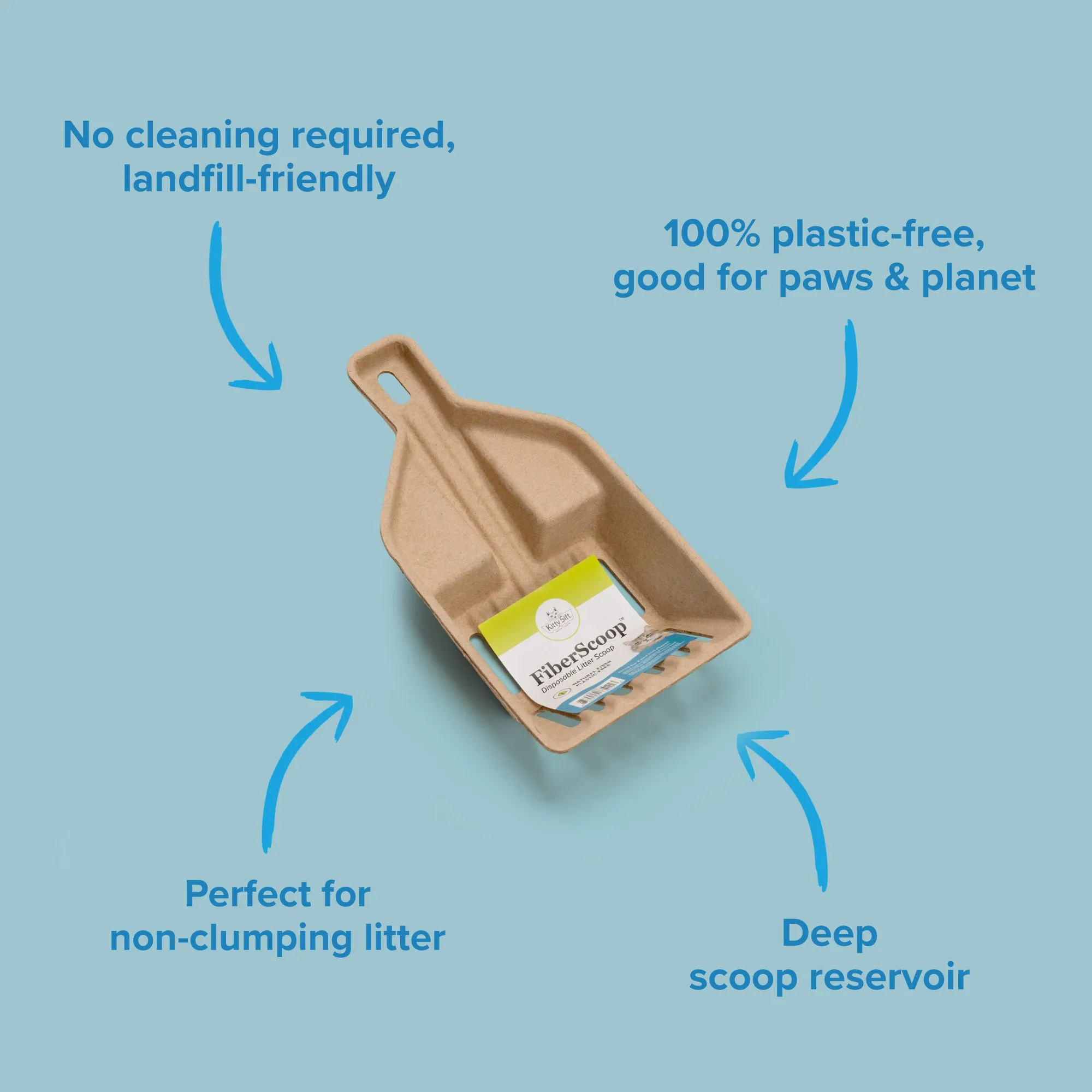Kitty Sift Eco-Friendly Disposable Litter Scoop