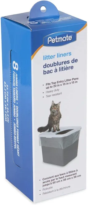 Litter Pan Liners Top Entry 8ct
