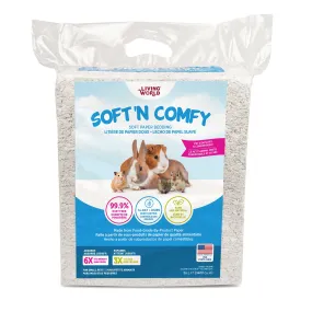 Living World Soft 'N Comfy Small Animal Paper Bedding - White - 56 L (3400 cu in)