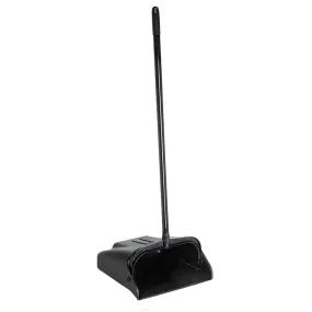 Lobby Dust Pan - 12" - Plastic - Black - 6 / Case