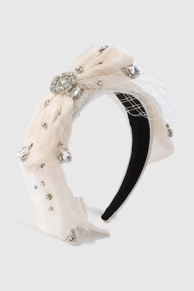 Lux Bow Tie Mesh Headband