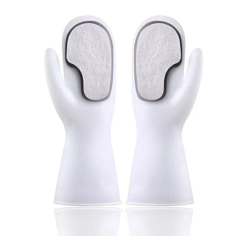 Magic Brush Glove Washing Dishes Cleaning Housework Non-Slip Waterproof Heat Insulation