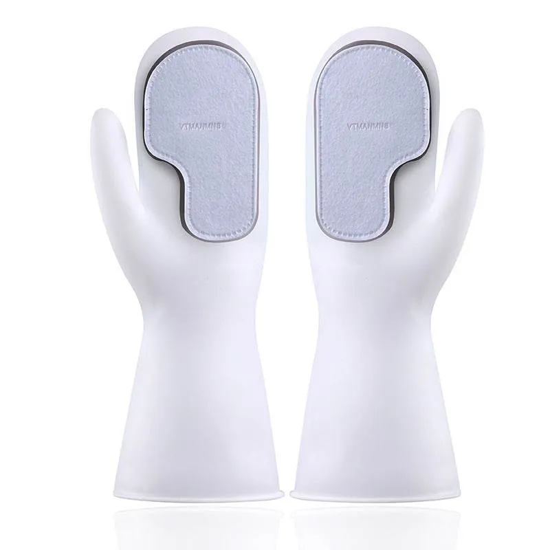 Magic Brush Glove Washing Dishes Cleaning Housework Non-Slip Waterproof Heat Insulation