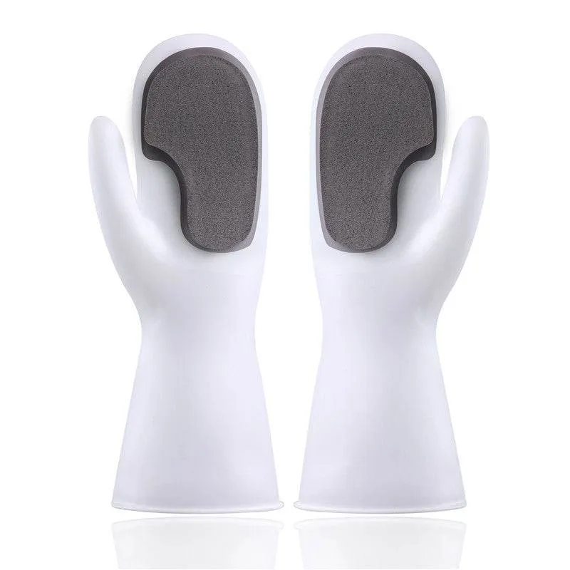 Magic Brush Glove Washing Dishes Cleaning Housework Non-Slip Waterproof Heat Insulation