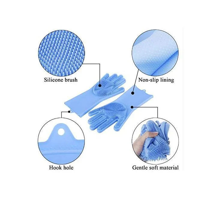 Magic Dishwashing Gloves Multi-Color