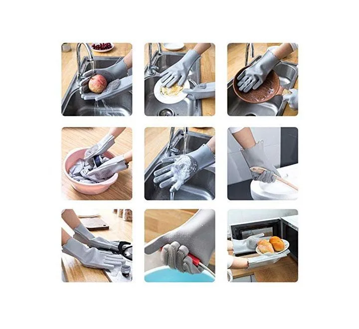Magic Dishwashing Gloves Multi-Color