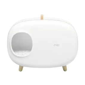 Makesure Cat Litter Box White