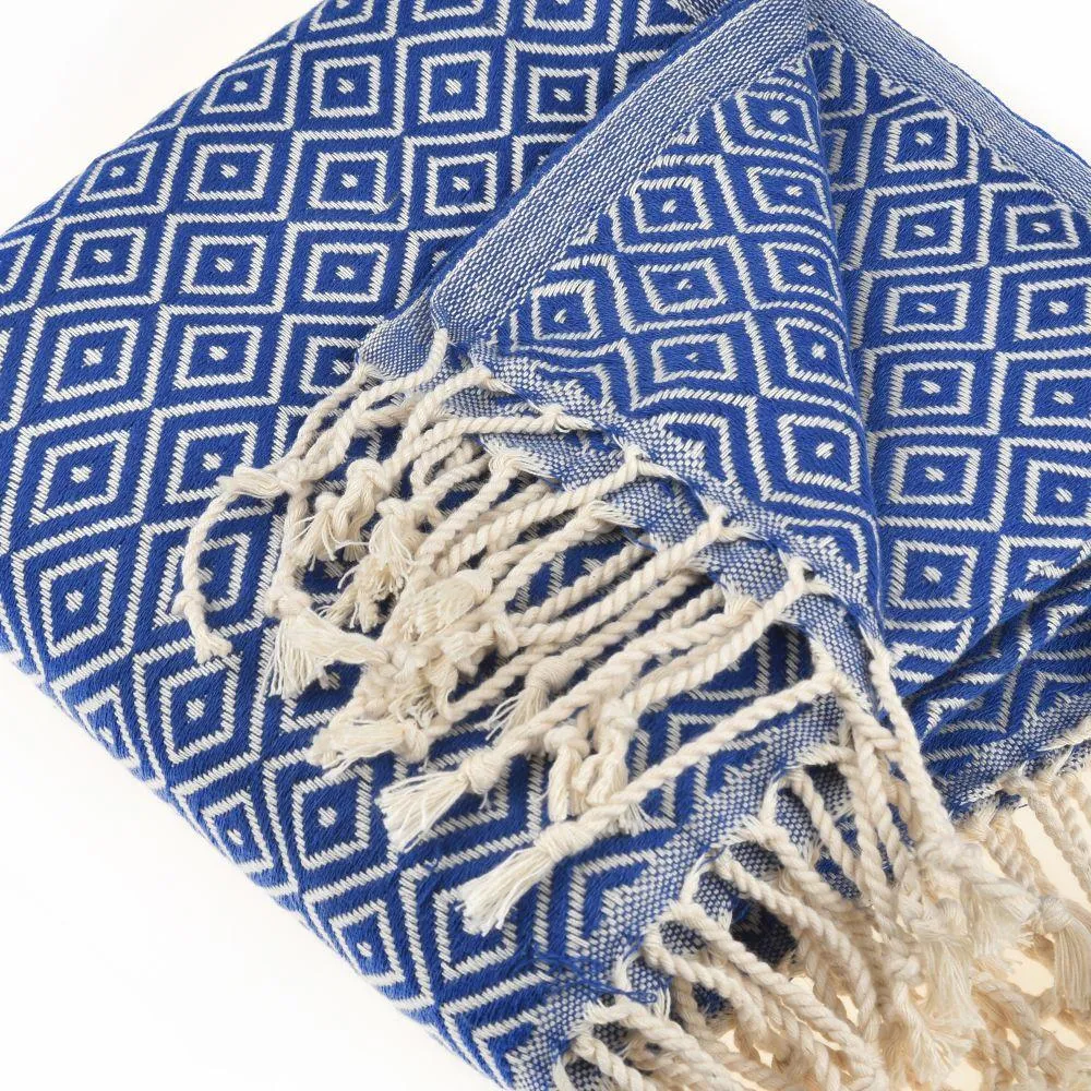 Malta Peshtemal Cotton Throw Blanket