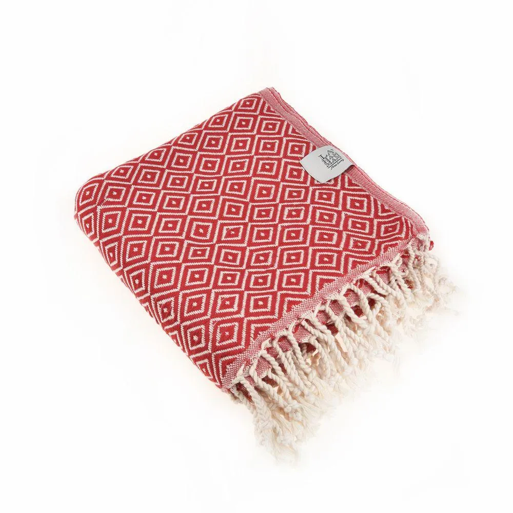 Malta Peshtemal Cotton Throw Blanket