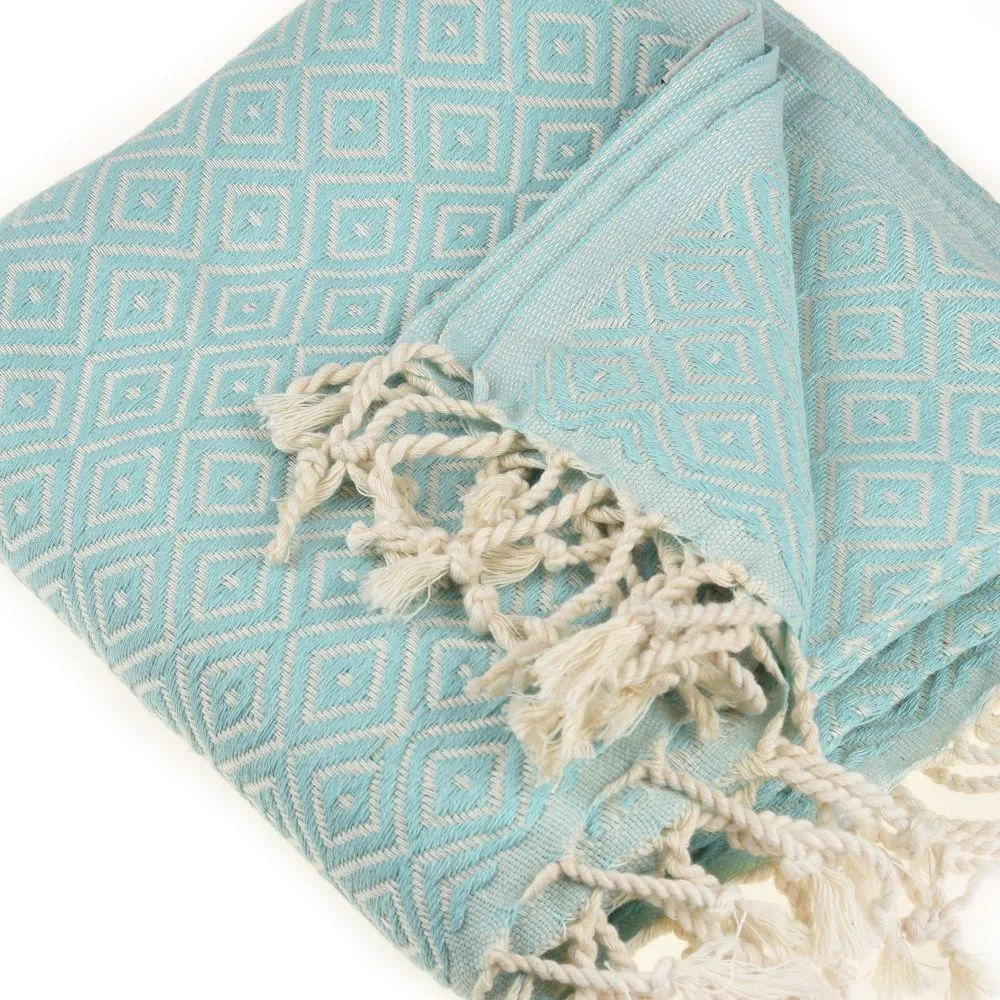 Malta Peshtemal Cotton Throw Blanket