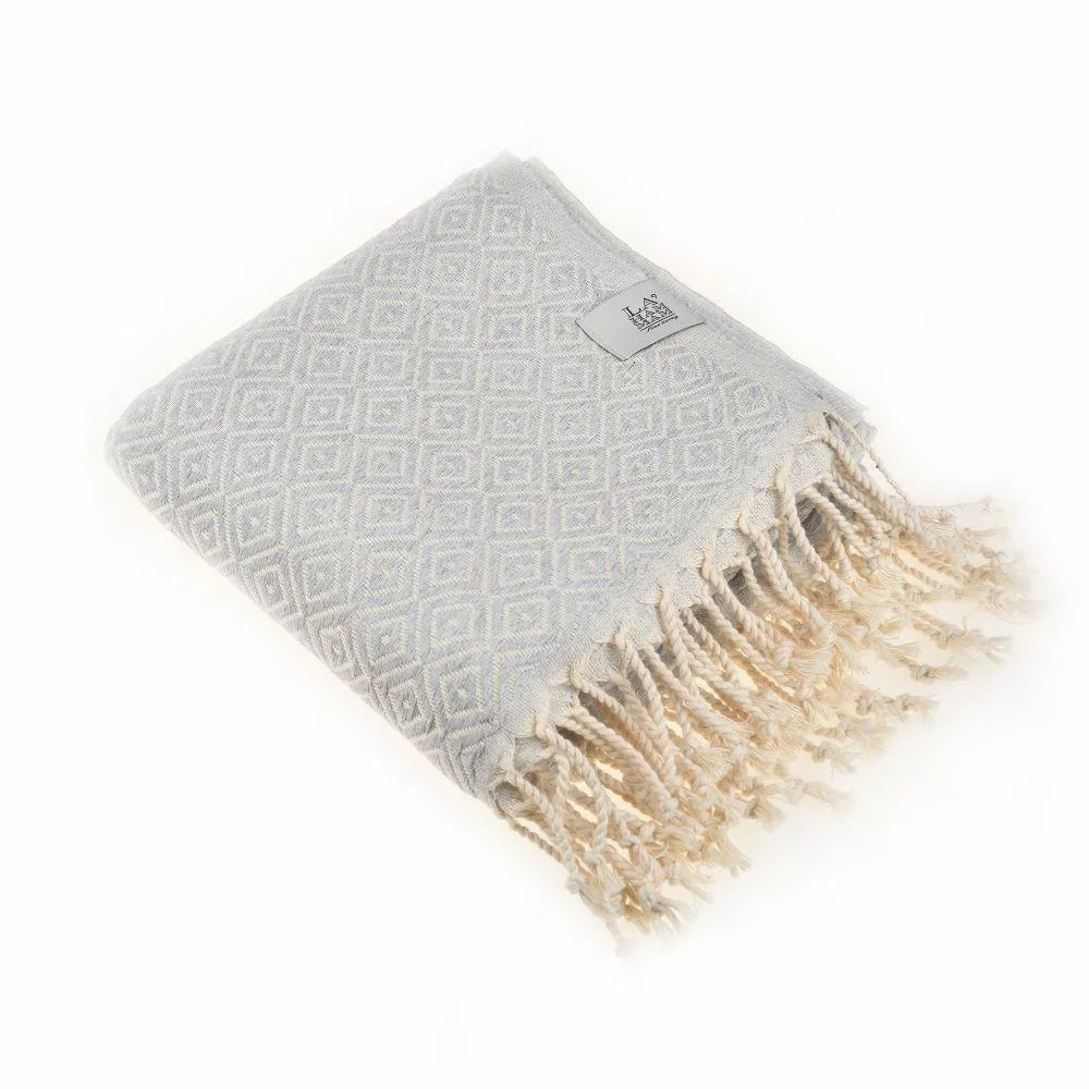 Malta Peshtemal Cotton Throw Blanket