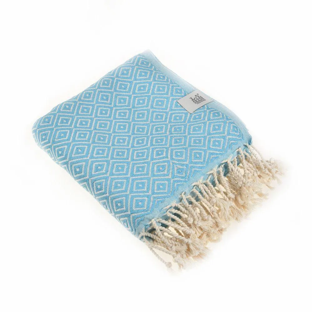 Malta Peshtemal Cotton Throw Blanket