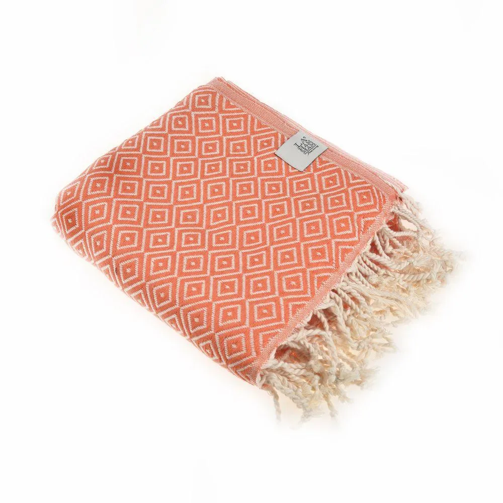 Malta Peshtemal Cotton Throw Blanket